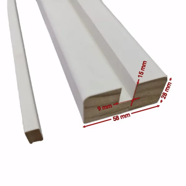 White Primed Modern Glass Banister Bundle for Landing up to 2.4m - Image 8