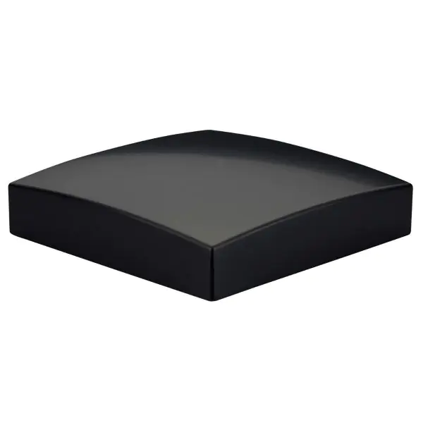 Black Metal Square Newel Cap 90mm