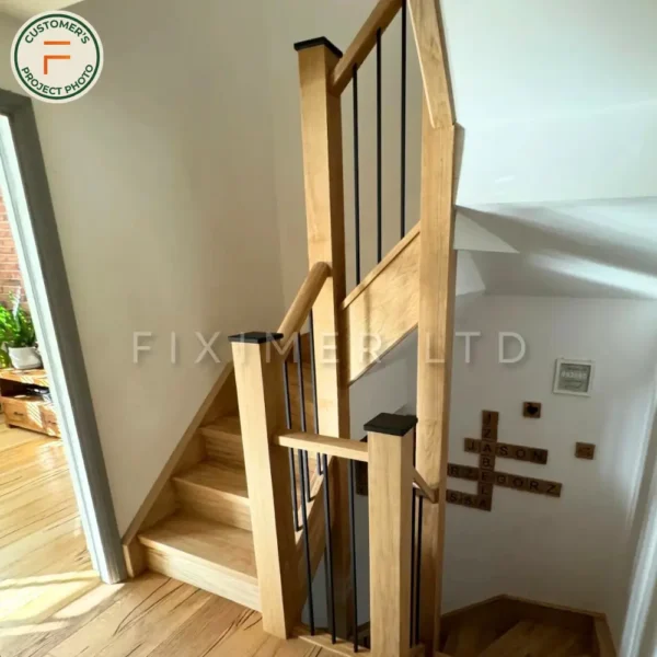 Oak veneered staircase stringer 300 x 6 x 2440 mm - Image 8