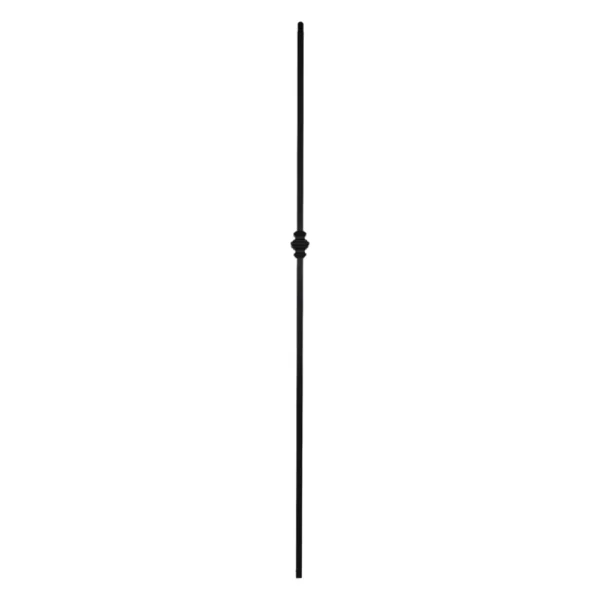 Chequer metal spindle - matt black