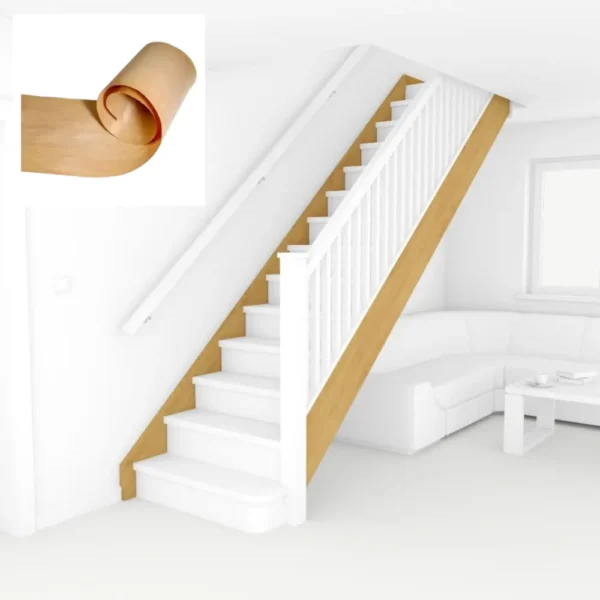 Constructional Glue Back Oak Veneer 250mm - sold per running metre - Image 4