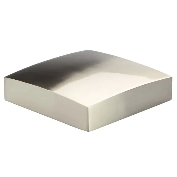 Nickel Metal Square Newel Cap 90mm