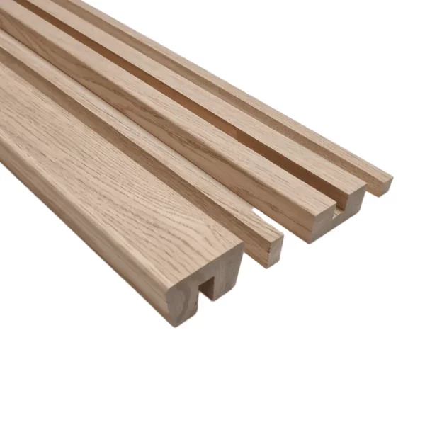 Bundle Builder Oak Signature Plus Handrail and Baserail set Grooved for Metal Spindles