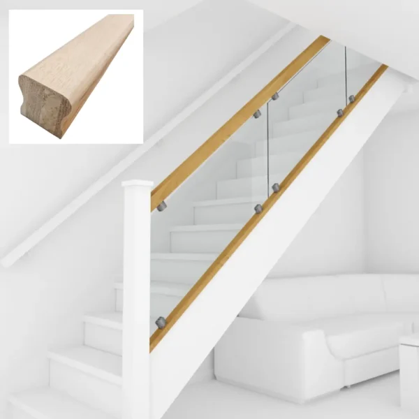 Oak Omega HDR Handrail Ungrooved - Image 3