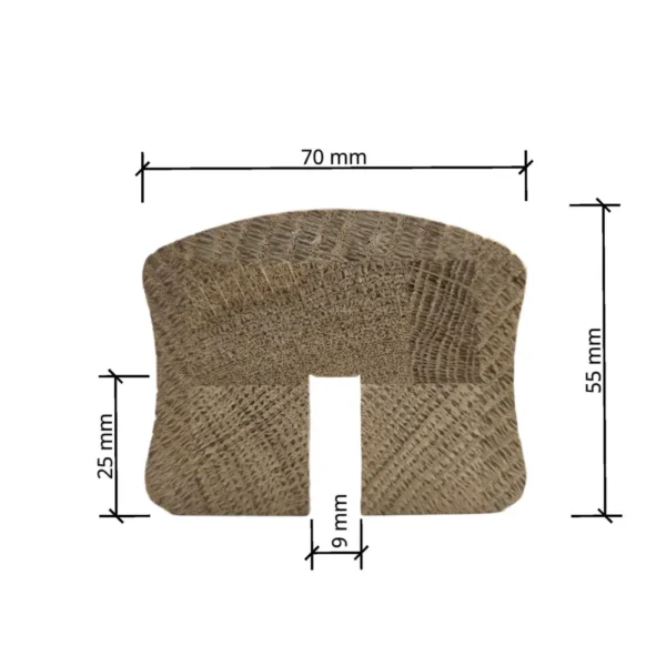 Oak Premium Handrail Grooved for 8mm Glass - Image 4