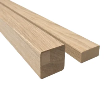 Bundle Builder Oak Square Handrail and Baserail Ungrooved for Metal Spindle