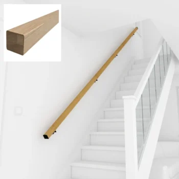 Oak Square Wall Handrail