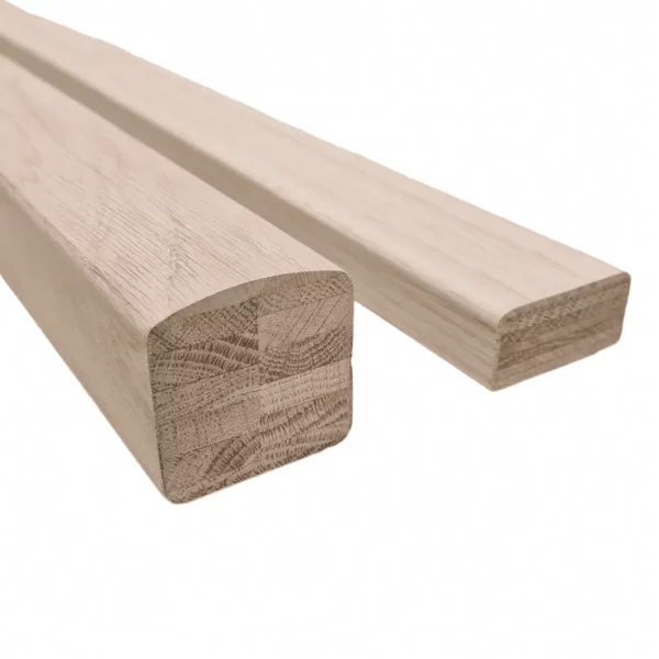 Bundle Builder Oak Modern Handrail and Baserail Ungrooved