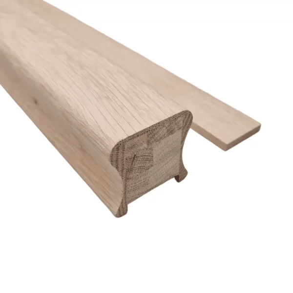 Oak Omega HDR Handrail with 41mm Spindle Groove
