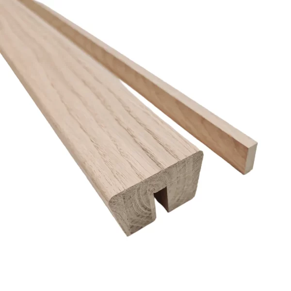 Oak Signature Plus Handrail Grooved for 8mm Glass
