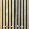Slat Wall Panel Natural and Brown Colour