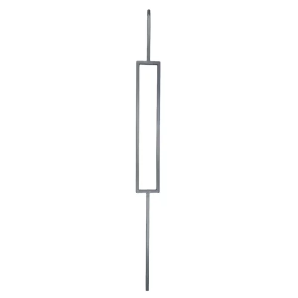 Rectangle design metal spindle - grey