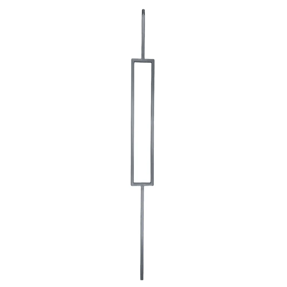 Rectangle design metal spindle – grey