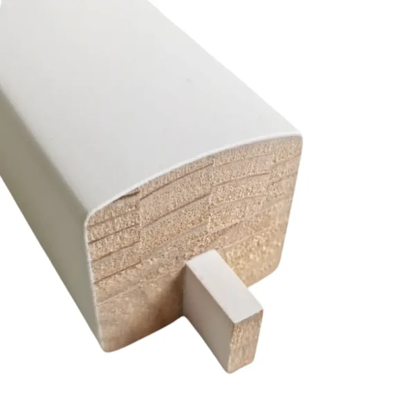White Primed Modern Handrail Grooved for Metal Spindles - Image 2