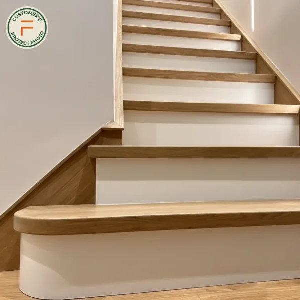13 Oak Tread With White Riser Set - Modern Range