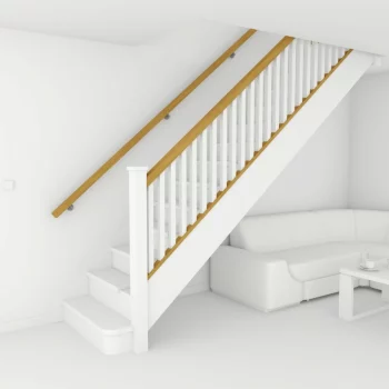 Rendering of handrail and baserail