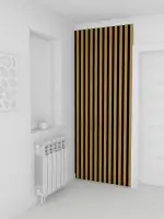 Rendering of a slat wall