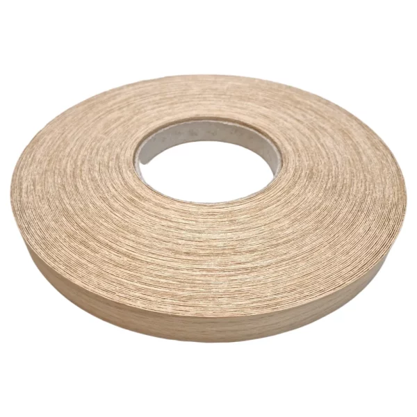 Real Oak 50m Edging Tape Pre Glued 22mm x 0.6mm Iron on