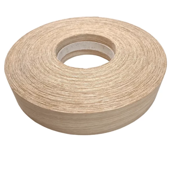 Real Oak 50m Edging Tape Pre Glued 50mm x 0.6mm Iron on