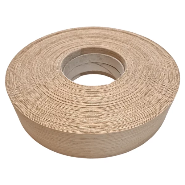 Real Oak 50m Edging Tape Pre Glued 60mm x 0.6mm Iron on