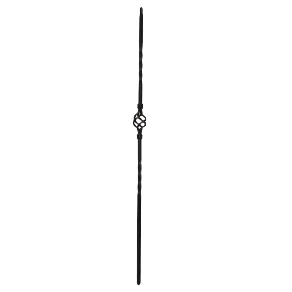 Single basket metal spindle - matt black