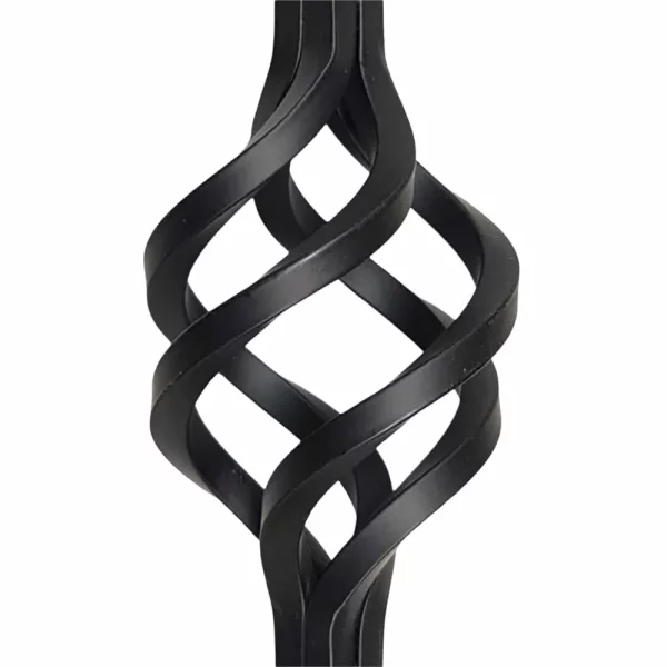 Double basket metal spindle - matt black - Image 2
