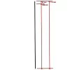 Plain metal spindle - matt black - Image 2